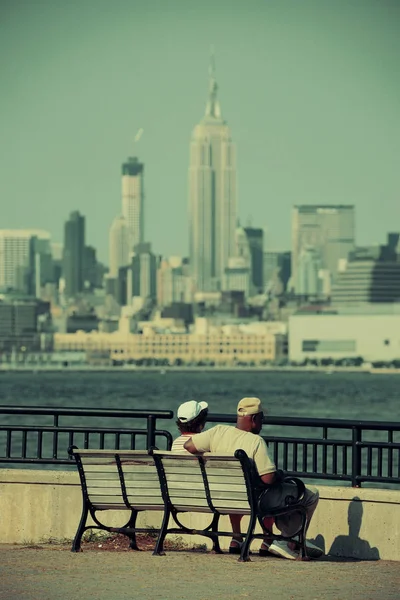 Manhattan şehir manzaralı — Stok fotoğraf