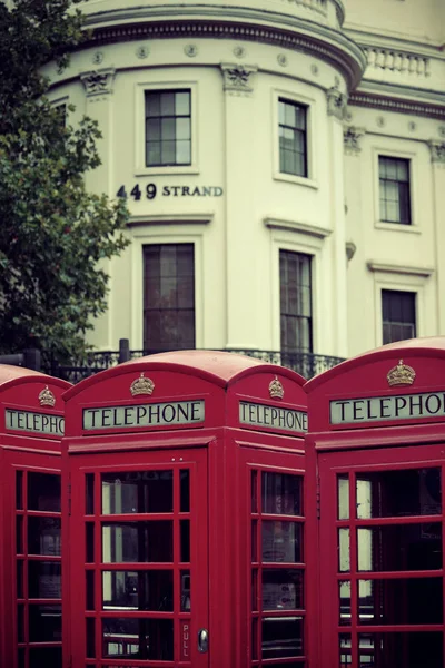 Cabine telefoniche rosse — Foto Stock