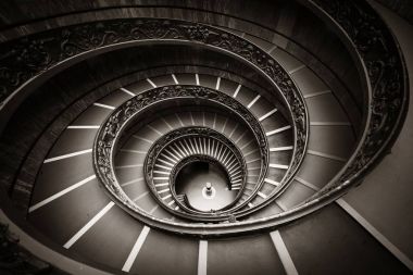 spiral merdiven görünümü