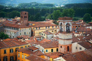 Lucca binalar görünümünün üst