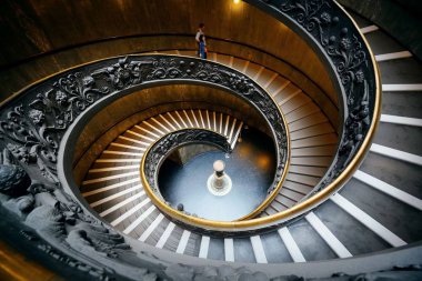 spiral merdiven görünümü