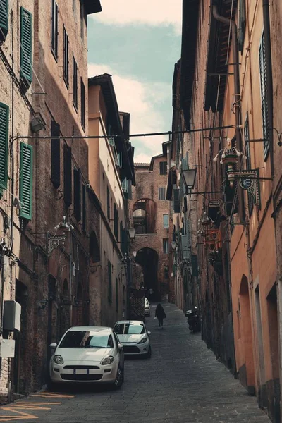 Siena vista de rua — Fotografia de Stock