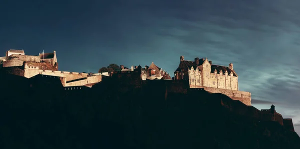 Edinburgh kasteel panorama — Stockfoto