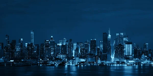 Skyline del centro di Manhattan — Foto Stock