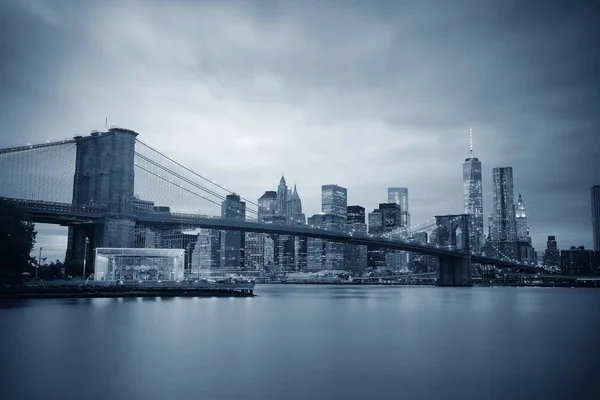 Manhattan centrum horisont — Stockfoto