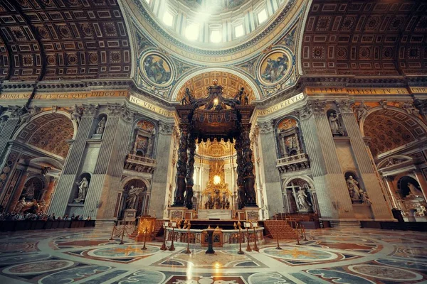 St. Peters Basilica Interior — Stock Photo, Image