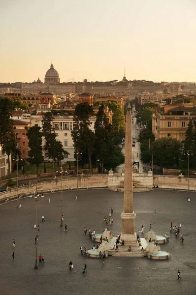 Piazza del Popolo view — Stock fotografie