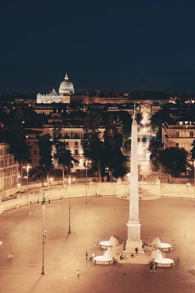 Piazza del Popolo view — стокове фото