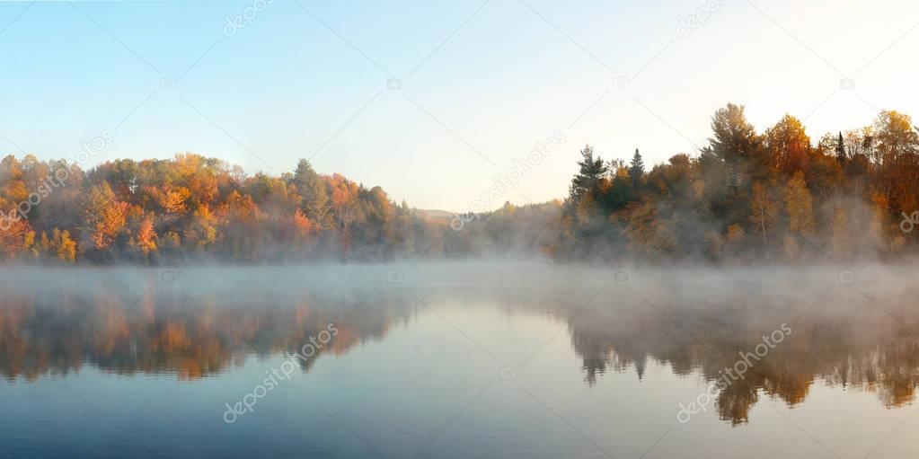 Lake in Autumn Foliage