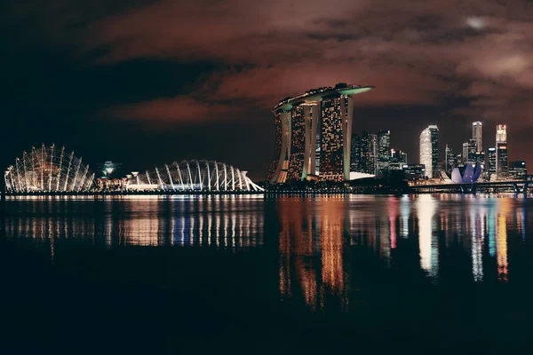 Ciudad de Singapur skyline — Foto de Stock