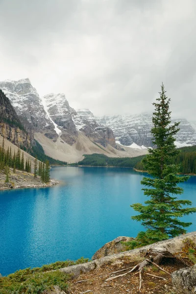 Морейнское озеро в Канаде — стоковое фото