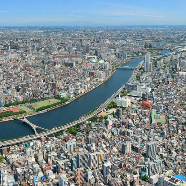 Tóquio horizonte urbano — Fotografia de Stock