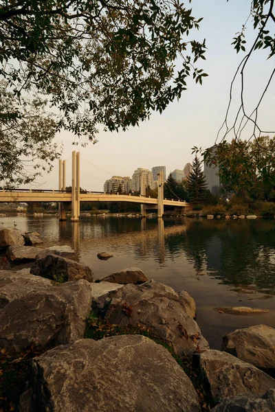 Vista da paisagem urbana de Calgary — Fotografia de Stock