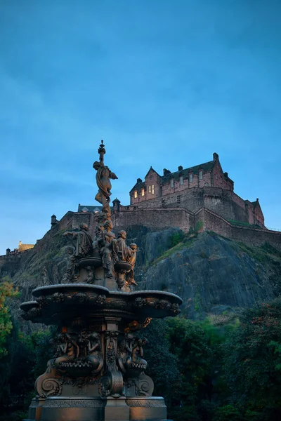 Castillo de Edimburgo panorama — Foto de Stock