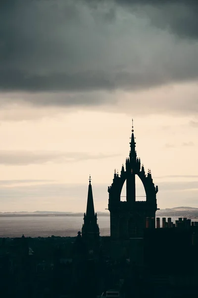 Uitzicht op de stad Edinburgh — Stockfoto