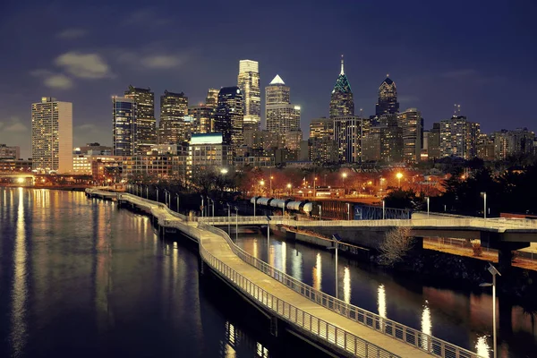 Vista sullo skyline di Philadelphia — Foto Stock