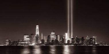 New York City şehir merkezi silueti