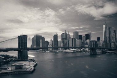 Şehir merkezindeki manhattan skyline