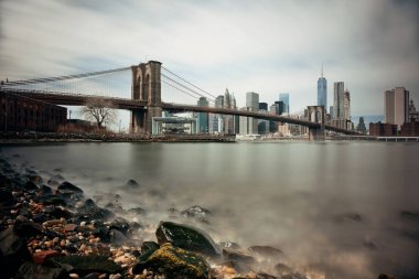 Şehir merkezindeki manhattan skyline