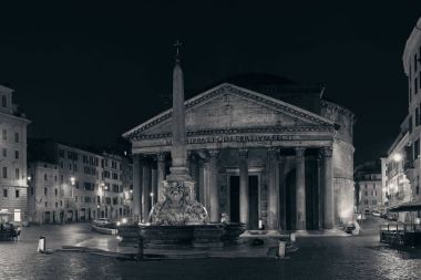 Gece Roma 'da pantheon