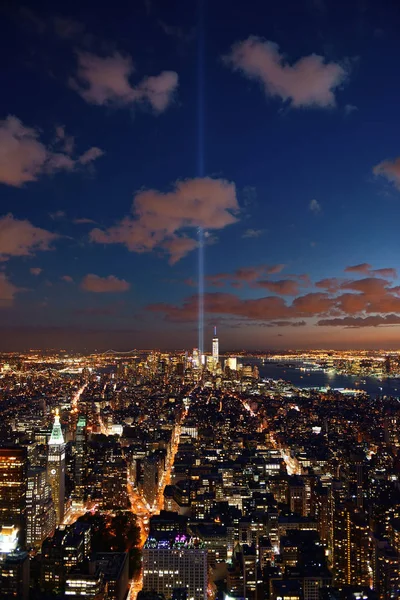 New York City şehir merkezi silueti — Stok fotoğraf