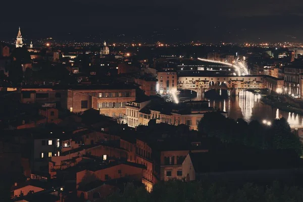 Skyline di Firenze di notte — Foto Stock