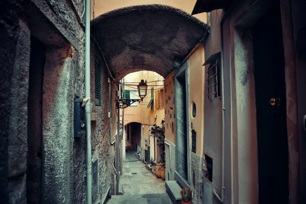 Callejón Riomaggiore en Cinque Terre — Foto de Stock