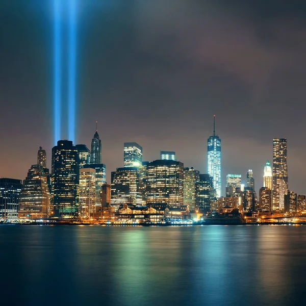 New York City at night — Stock Photo, Image