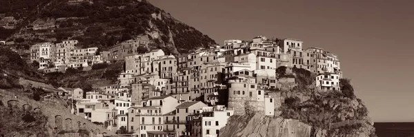 Edifícios Manarola em Cinque Terre — Fotografia de Stock