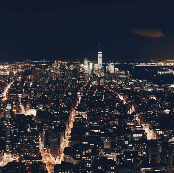 Ciudad de Nueva York horizonte del centro — Foto de Stock