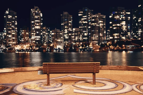 Vancouver noche de ciudad — Foto de Stock