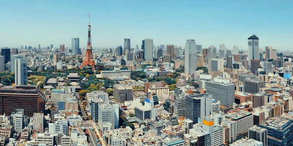 Tokyo Tower i miejskich skyline — Zdjęcie stockowe
