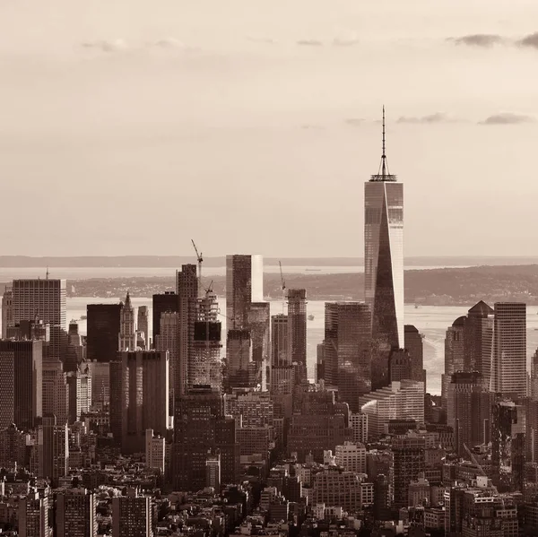 Skyline der Innenstadt von New York City — Stockfoto