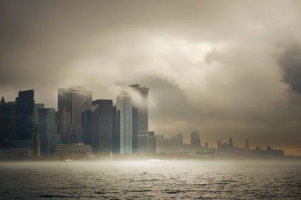New York City downtown mgła — Zdjęcie stockowe
