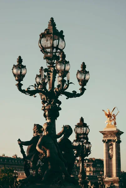 Poste de lámpara vintage, París —  Fotos de Stock