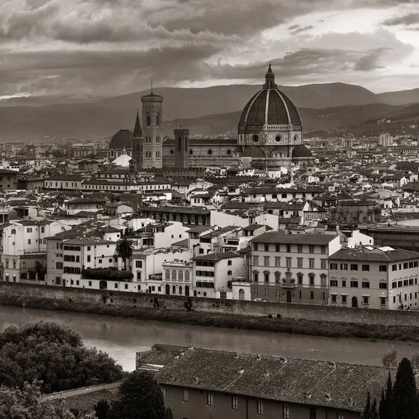 Západ slunce panoramatu Florencie — Stock fotografie