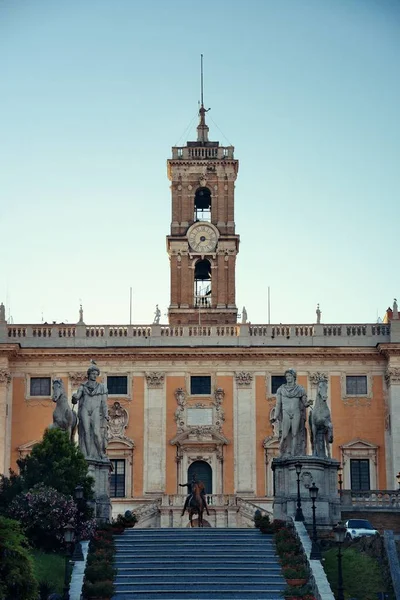 Piazza del Campidoglio Rómában — Stock Fotó