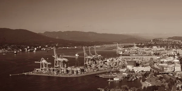 Vancouver vista de la azotea — Foto de Stock