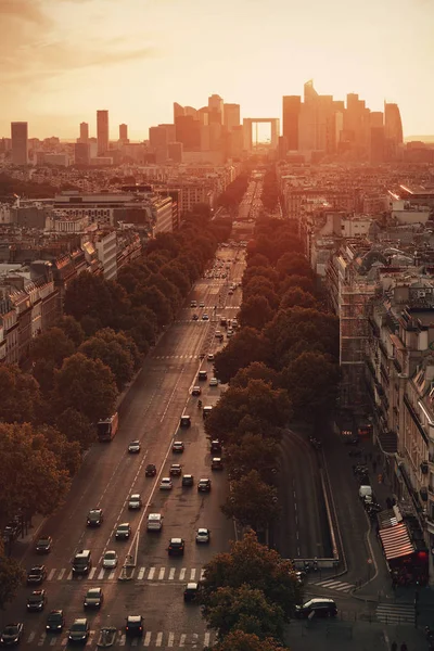 Blick auf die Dachterrasse von Paris — Stockfoto