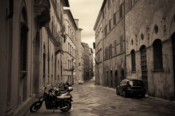 Mening van de straat van Siena — Stockfoto