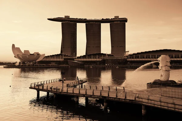 Singapur manzarası görünümü — Stok fotoğraf