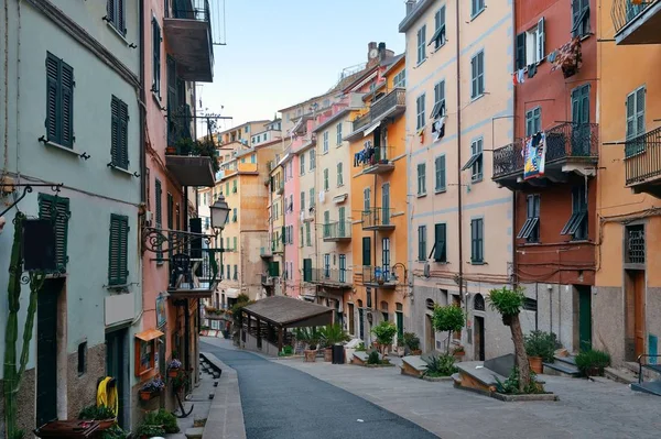 Riomaggiore street in Cinque Terre — Stock Photo, Image