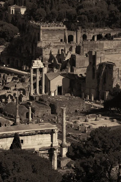 Roma vista para o telhado da cidade — Fotografia de Stock