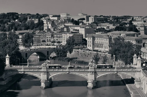 Rome met de rivier de Tiber — Stockfoto