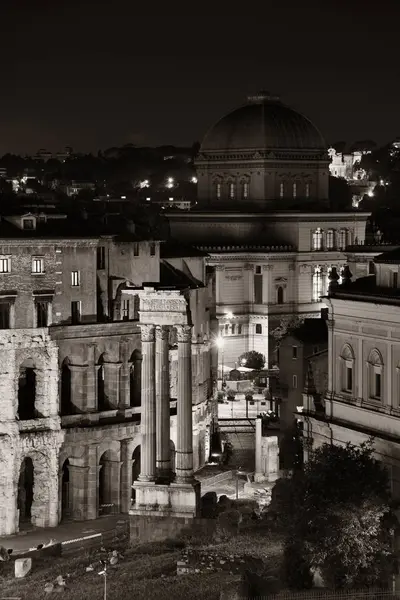 Roma Street vista noturno no último piso — Fotografia de Stock