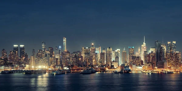 Skyline Midtown sul fiume Hudson — Foto Stock
