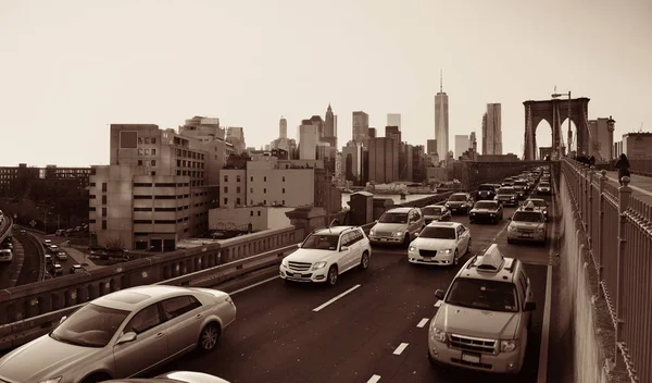 Circulation aux heures de pointe à New York — Photo