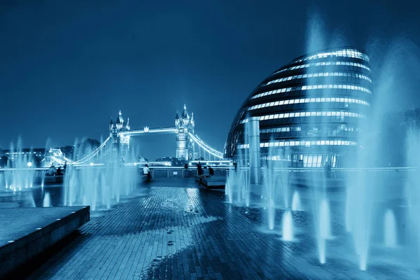 Londra Şehir Manzaralı geceleri — Stok fotoğraf
