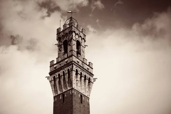 Siena miasto hali Bell Tower — Zdjęcie stockowe