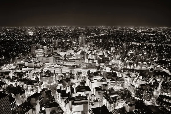 Tóquio vista à noite — Fotografia de Stock